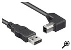 USB kabel A -> B/90�